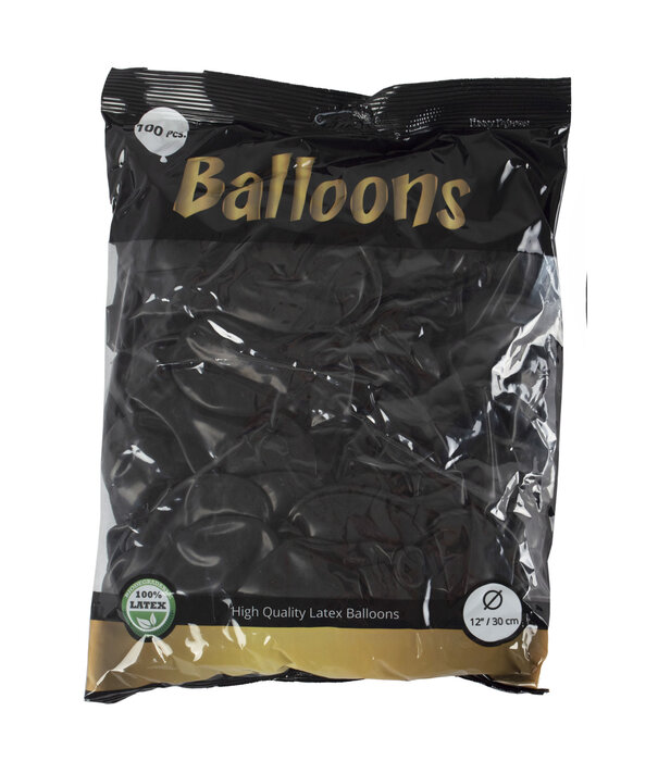 ballonnen 100stuks ZWART