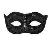 Oogmasker Venice sequins zwart