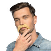mustache blond