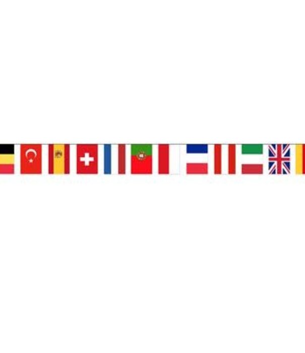 vlaggenlijn 5m 12 vlaggen Europese landen