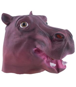 masque d'hippopotame en latex