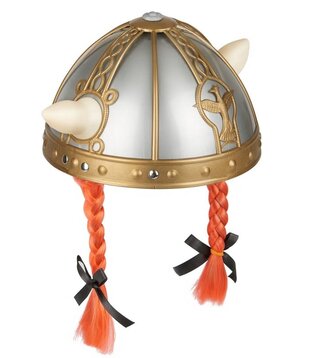 Casque Obélix avec tresses