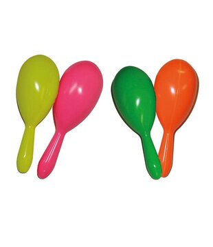 Plastic samba balls, 2 pieces