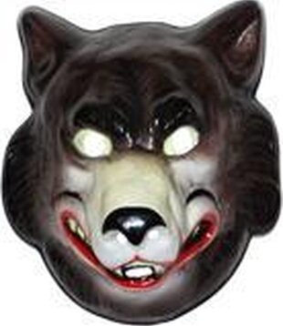 plastiek masker wolf