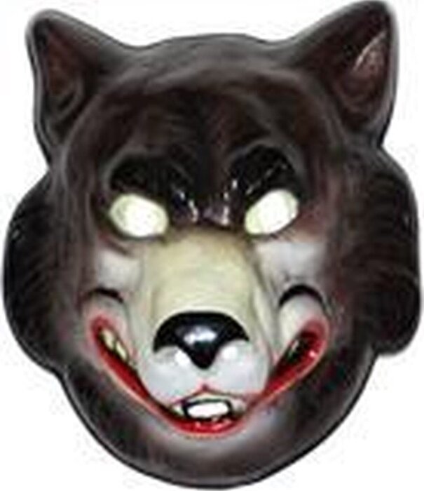 plastiek masker wolf
