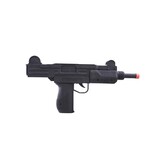 mitrailette plastiek zwart 37cm met geluid