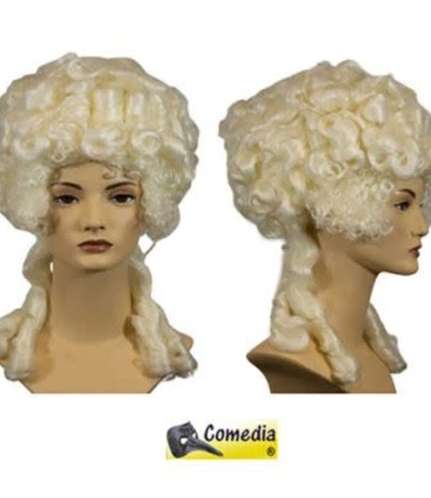 Theater wig Marie-Antoinette white