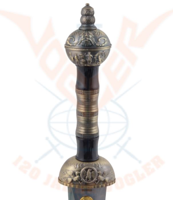 Romeins zwaard klein Gladius met Stalen mes en schede(L.46 cm, Kl.29 cm)