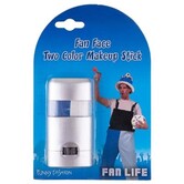 Blue/white makeup stick