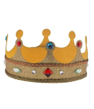 king's crown with glitter