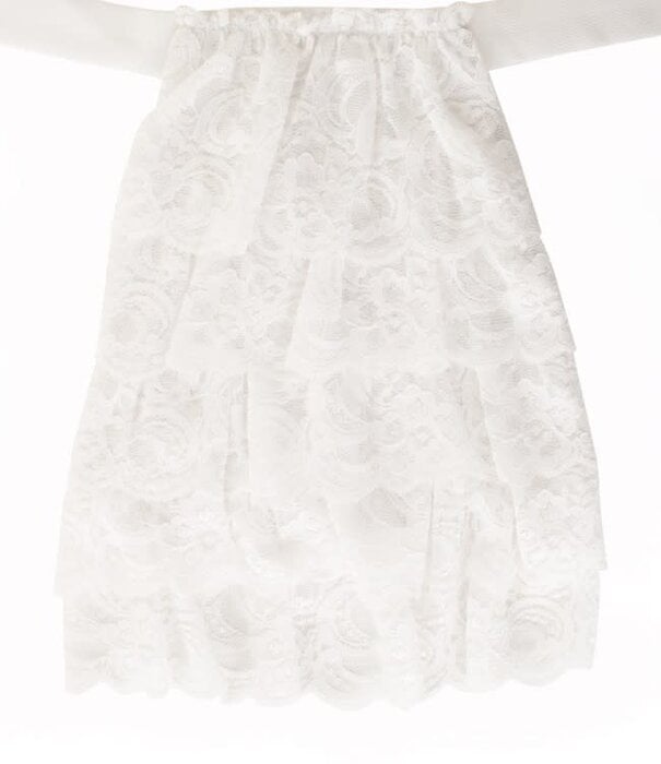 jabot lace luxury white