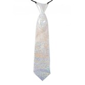tie glitter silver