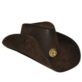 leather-look cowboy hat
