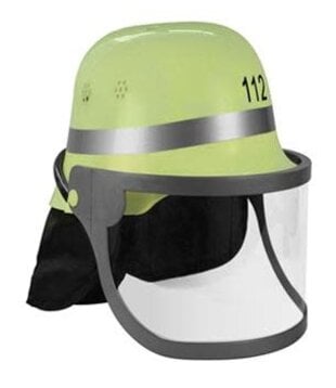 Brandweerhelm verstelbaar geel