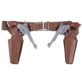Cowboy holster with 2 pistols