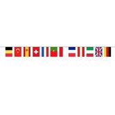 Ligne de drapeaux de 5 m, 12 drapeaux de pays européens