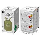 Helium tank / bottle for 50 balloons