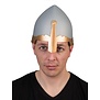 silver knight's helmet