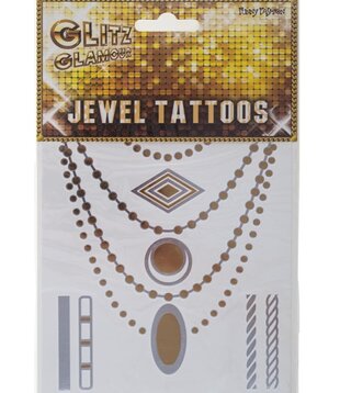 Gold/silver jewel tattoos
