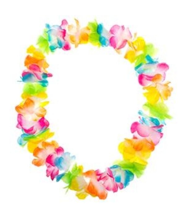 Waialua fluorescent multi flower wreath