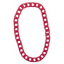 Large-link necklace, fluorescent pink
