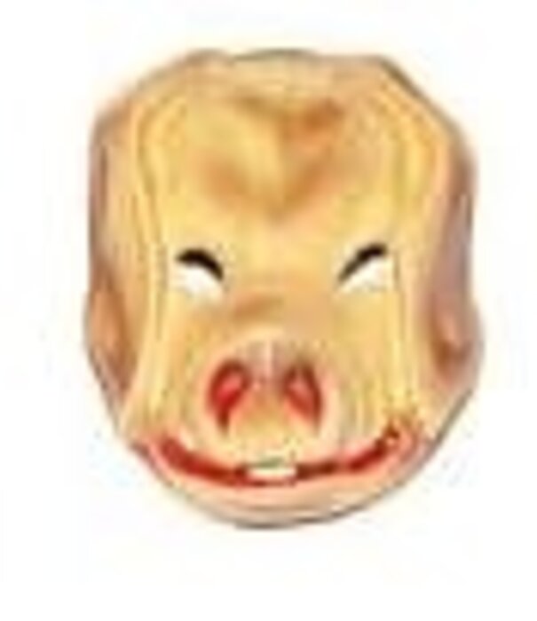 masque de cochon en plastique