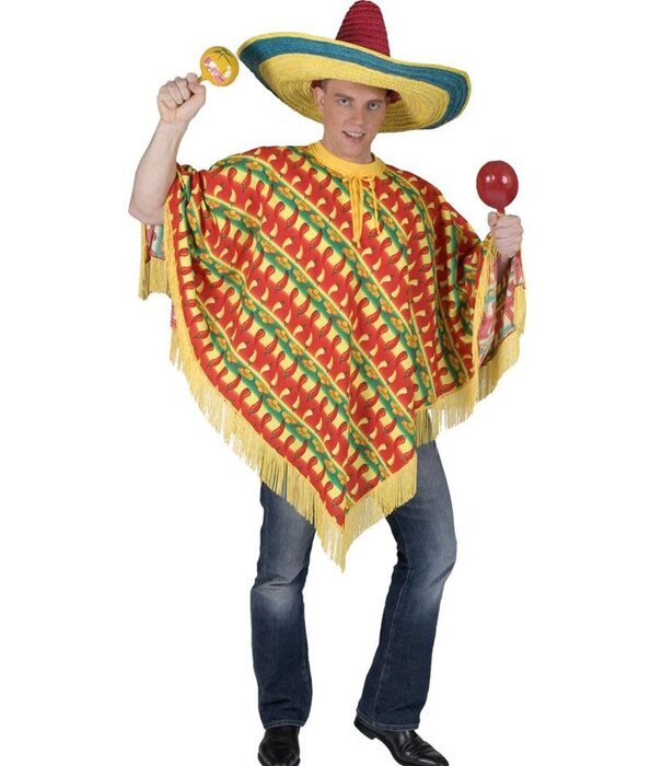 Poncho Fiesta, taille unique