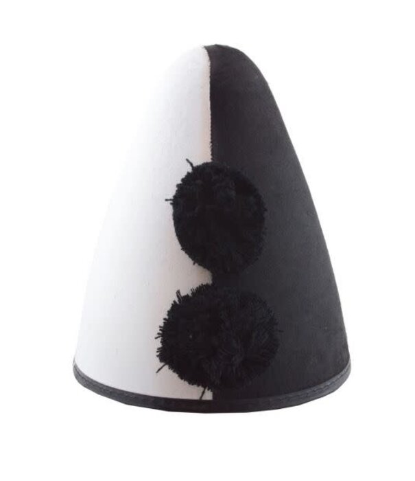 Funny Fashion black and white Pierrot hat