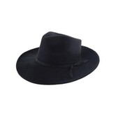 Chapeau style Al Capone / chapeau de mafieux noir