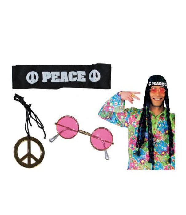 Funny Fashion Hippie set with glasses