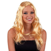 Pruik lang blond