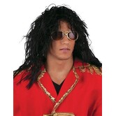 Long black King of Pop wig