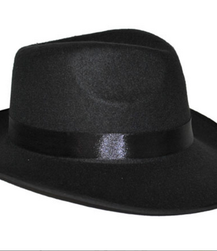 chapeau de gangster de luxe