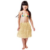 Jupe hawaïenne pour enfant, en raphia