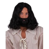 Jesus beard and wig