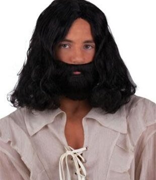 Jezus Baard en pruik