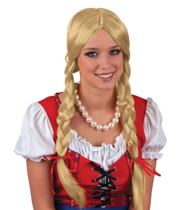 Blonde wig with braids