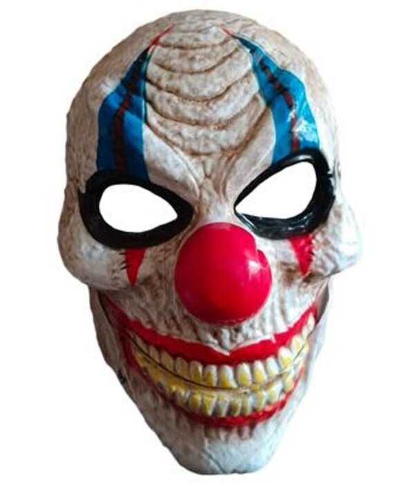 Clown mask with moving mouth