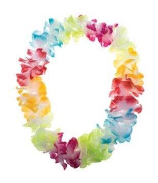 multicoloured flower wreath