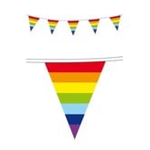 Vlaggenlijn regenboog 10 meter