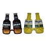 bril bierfles geel