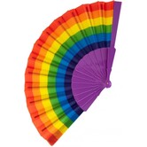 Éventail arc-en-ciel