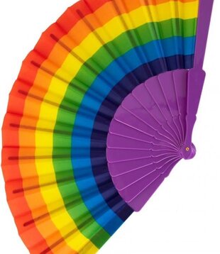 Éventail arc-en-ciel