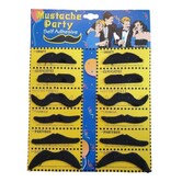 Black moustaches, 12 pieces