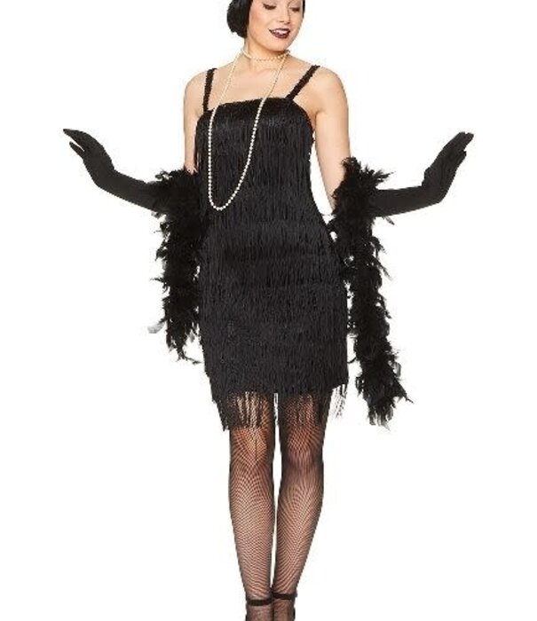 Charleston jurk met franjes /  Flapper