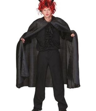 Nylon cape zwart