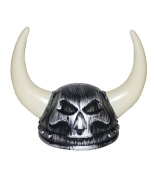 Casque de Viking argenté à cornes
