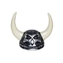 Vikinghelm met hoorns zilver