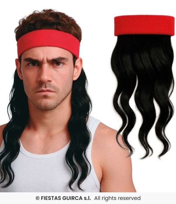 ABC-karnaval Pruik bruin Mullet