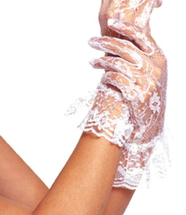 ABC-karnaval Handschoen kant wit